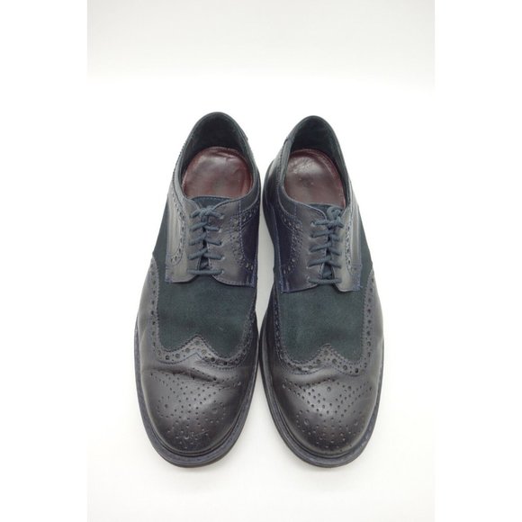 Studio Belvedere Luis Black Leather Wingtip Lace Up Oxfords Shoes Men\'s 12 M main image 11